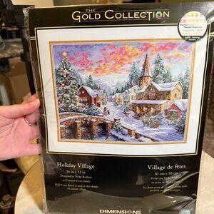 Dimensions Gold Collection Holiday Village Cross Stitch Kit - 2011 Design